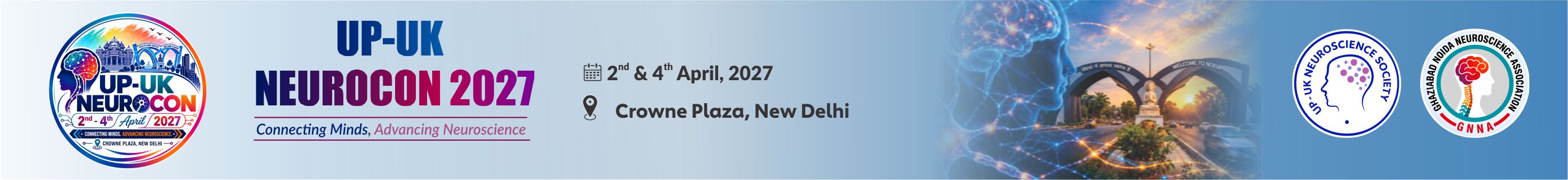 UP-UK NEUROCON 2027, 2nd - 4th April 2027, Hotel Crowne Plaza, Mayur Vihar, New Delhi